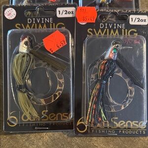 Set of two 1/2 oz Divine Swim Jig by - 6th Sense